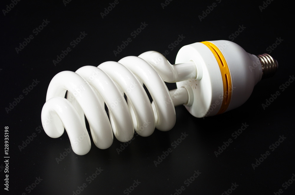 Lamp. Lighting at night. Energy saving lamp.
