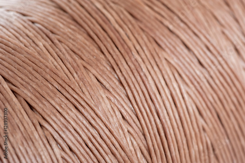 brown waxed thread