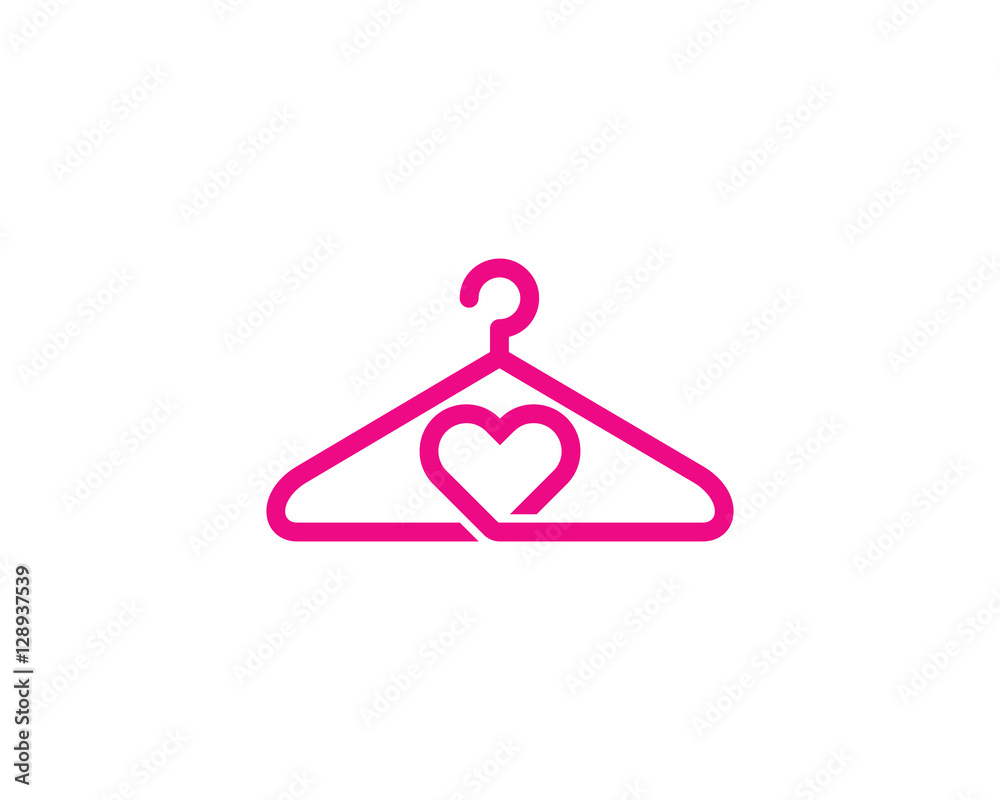 Love Laundry Logo Design Template Love Laundry Logo Design Template