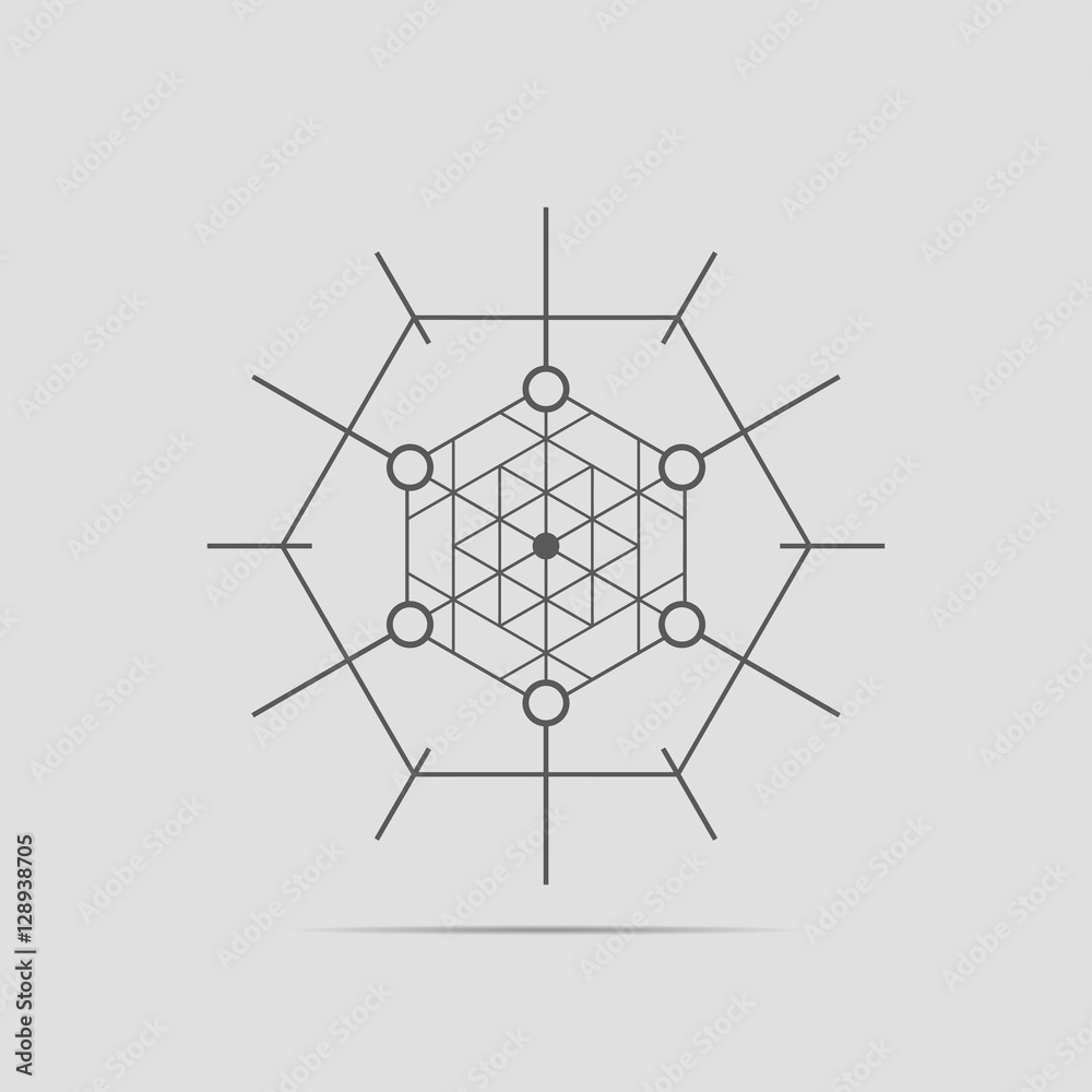 Obraz premium Abstract technology element.Communication element.Science.