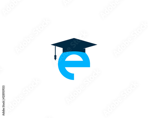 Letter Initial E Education Logo Design Template