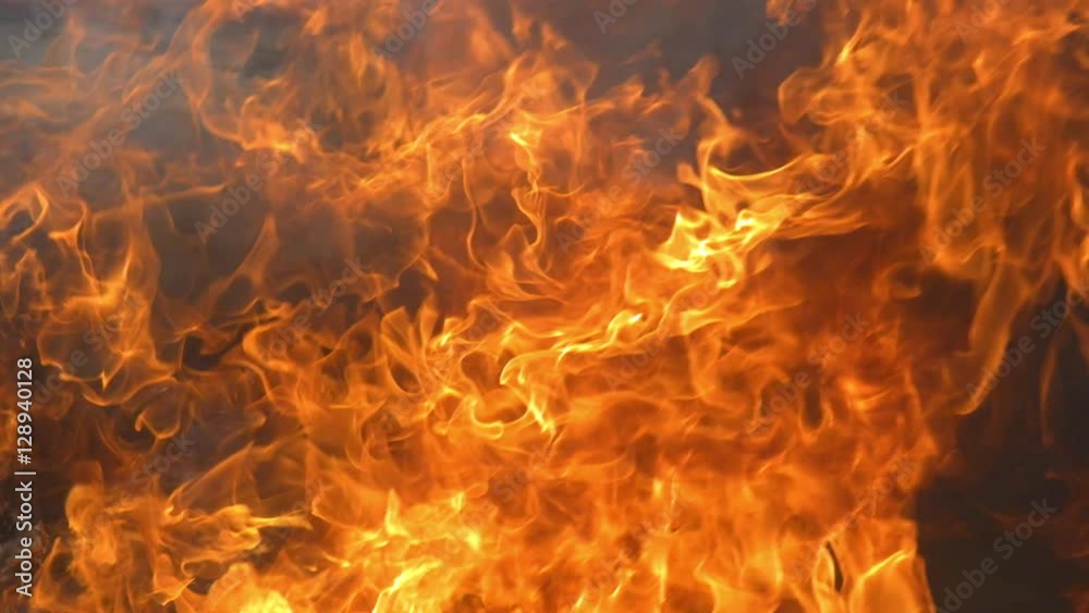 Flames in Slow Motion