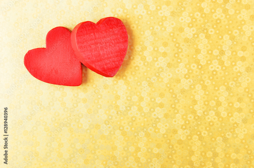 Fototapeta premium Heart on decorative background