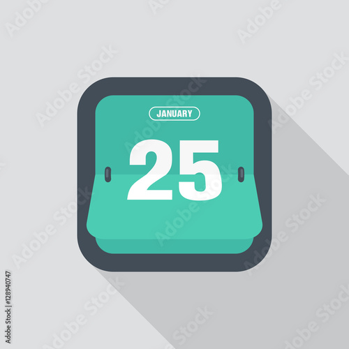 Calendar icon flat design