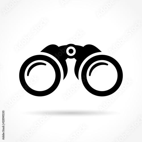 binoculars icon on white background