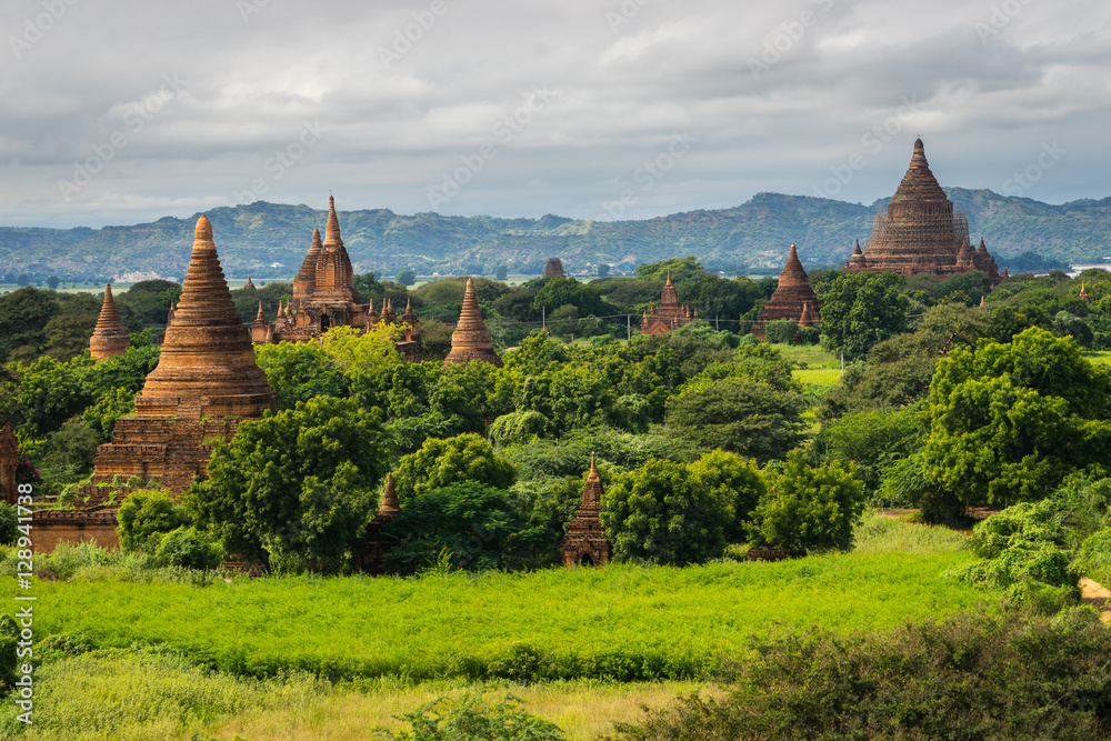 Bagan ancient pagodas and temples, Mandalay region, Myanmar
