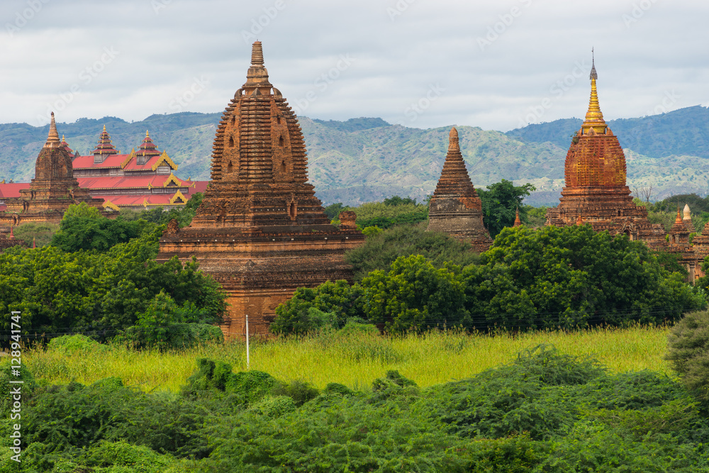 Architechture of Bagan pagoda and temple, Mandalay, Myanmar