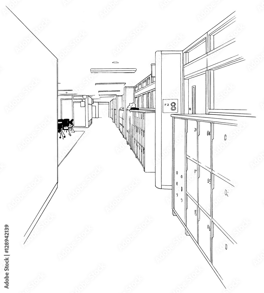 漫画風ペン画イラスト 学校廊下 Stock Illustration Adobe Stock 漫画風ペン画イラスト 学校廊下 Stock Illustration Adobe Stock