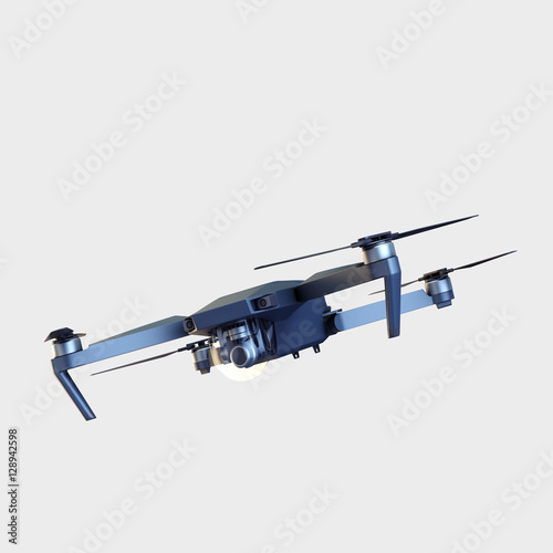 drone isolated on white. 3d rendering