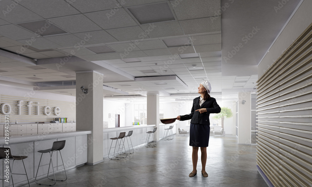 Fototapeta premium Her recipe of success