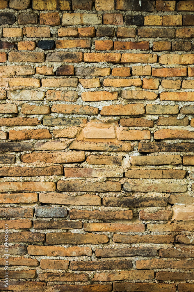 Background of old brick wall texture