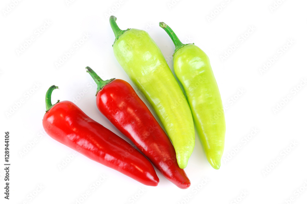 fresh farm picked red and green peppers fresh farm picked red and green peppers