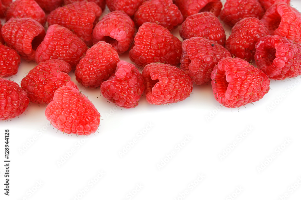 fresh raspberry isolated on white background fresh raspberry isolated on white background