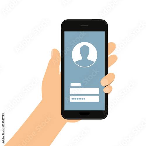 Login display for social network app