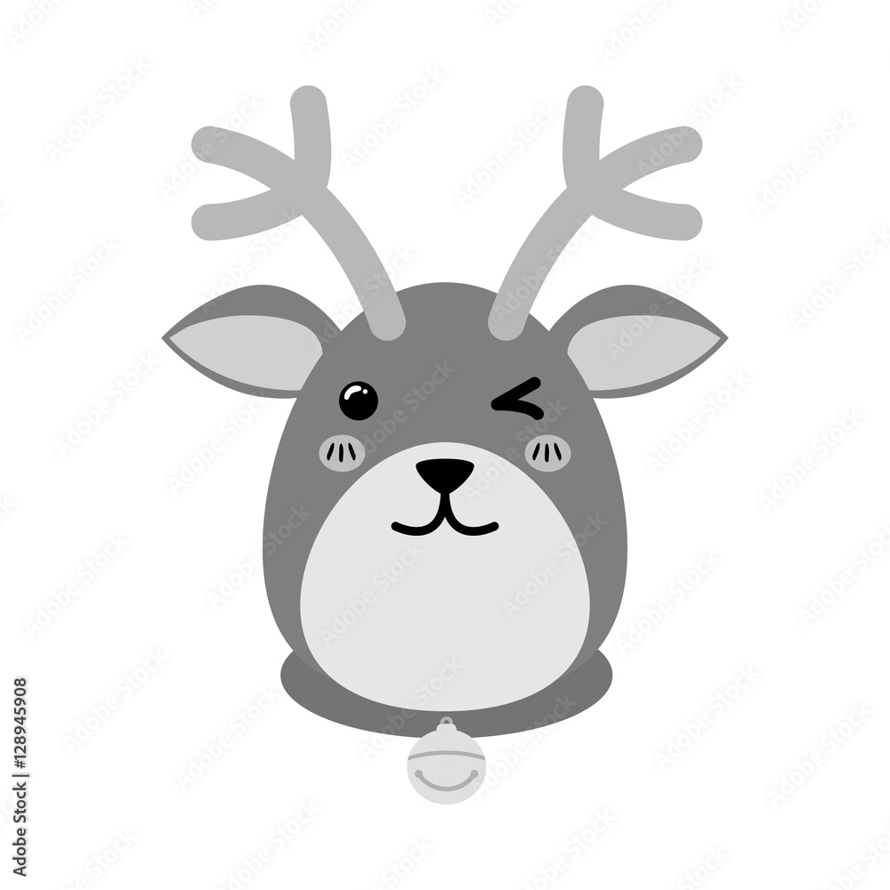 Reindeer xmas cartoon icon vector illustration graphic design Reindeer xmas cartoon icon vector illustration graphic design