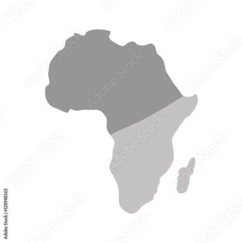 Fototapeta Naklejka Na Ścianę i Meble -  Africa map silhouette icon vector illustration graphic design