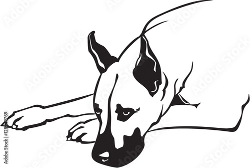 Great Dane Vinyl Ready Vector Illustration