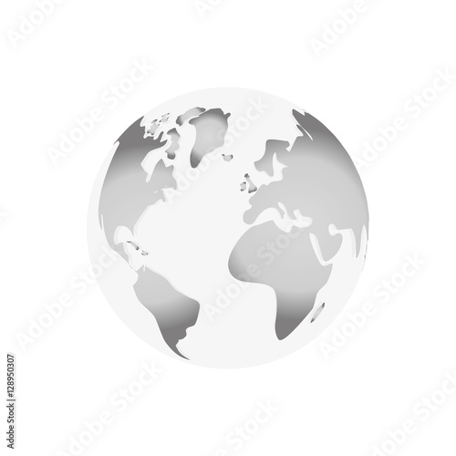 Earth world planet icon vector illustration graphic design