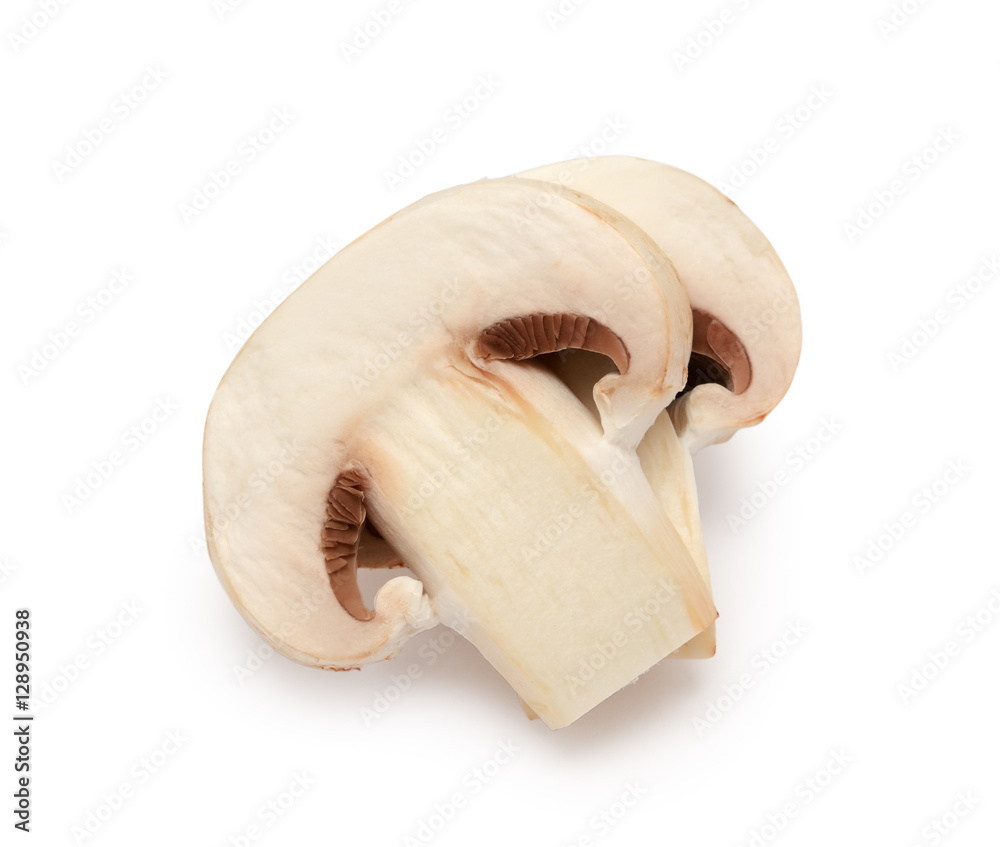 Champignon mushroom isolated on white background Champignon mushroom isolated on white background