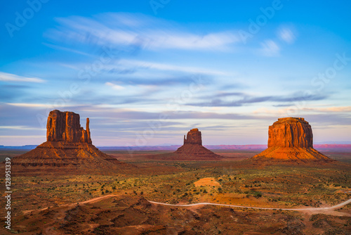 overlook view of Monument valleys in the sunset,Arizona,usa.