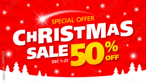 Christmas sale banner