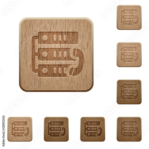VoIP call wooden buttons