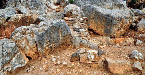 Archäologische Funde bei den Banias - Heiligtum des  Gottes Pan und Quelle eines Jordanzuflusses