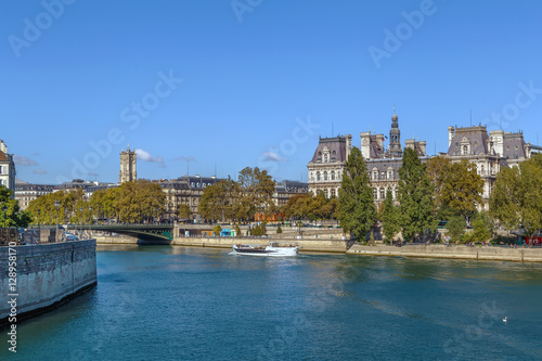 View of Seine river, Paris © borisb17