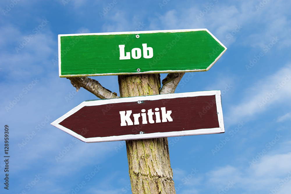 Fototapeta premium Schild 127 - Lob