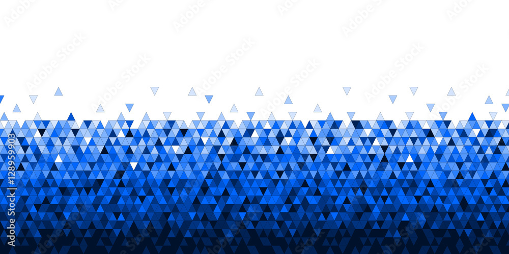 Bannière Abstrait Triangle Bleu