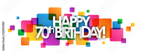 "HAPPY 70th BIRTHDAY" Card