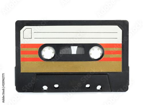 Foto vintage cassette tape isolated white background