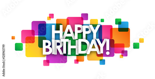 "HAPPY BIRTHDAY" Vector Card
