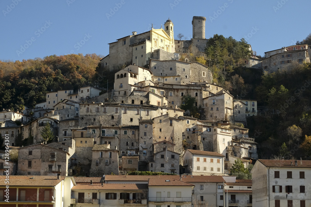 Village of Cantalice, Rieti, central Italy