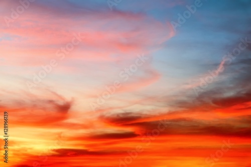 Fototapeta Naklejka Na Ścianę i Meble -  Beautiful sunset in nature 