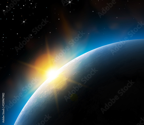 Vue de la terre depuis l'espace vectorielle 1