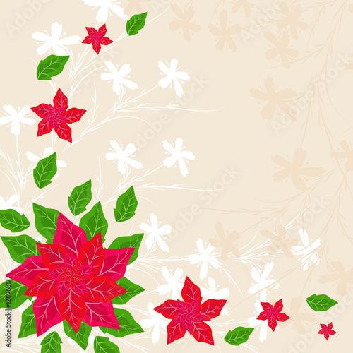 Vector background flowers spring