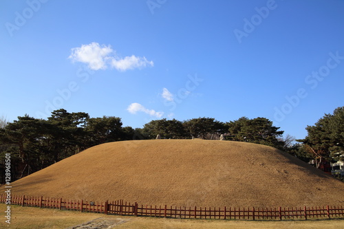 Jeongneung,king jungjong royal tomb,seolleung,world heritage,korea photo