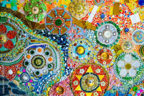 Photo Colorful mosaic pattern background