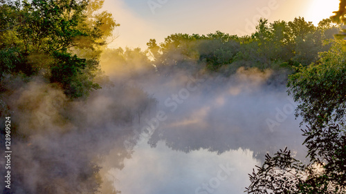 with mist over river © Pavlo Klymenko