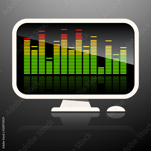 Music Equaliser on Computer Screen