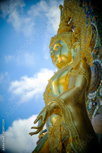 Golden Buddha Statue at Wat Phasornkaew in Thailand. Photo taken on  29 November   2016