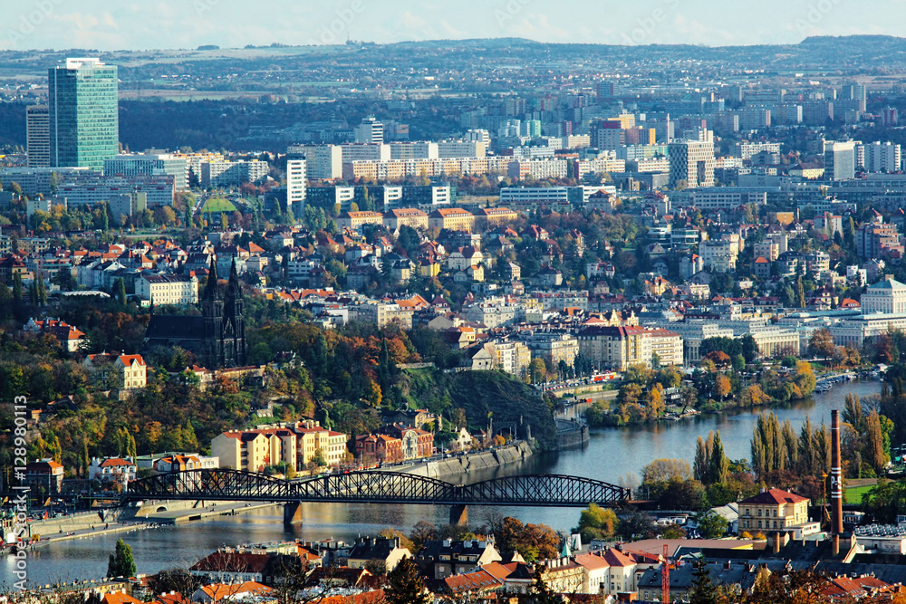 Obraz premium Praha Vltava Visegrád 