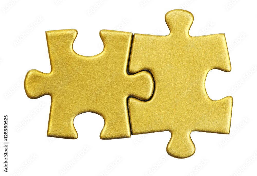 Obraz premium puzzle pieces on white background