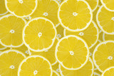 Background of lemon sliced pieces