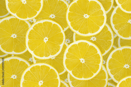 Background of lemon sliced pieces