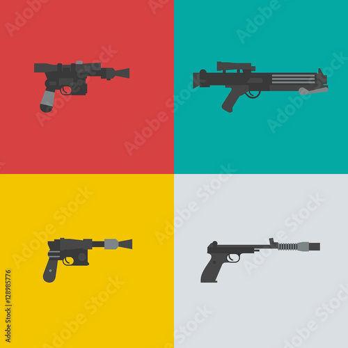 Fantastic weapons illustration