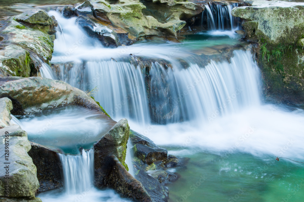 Obraz premium Waterfall cascades, Switzerland