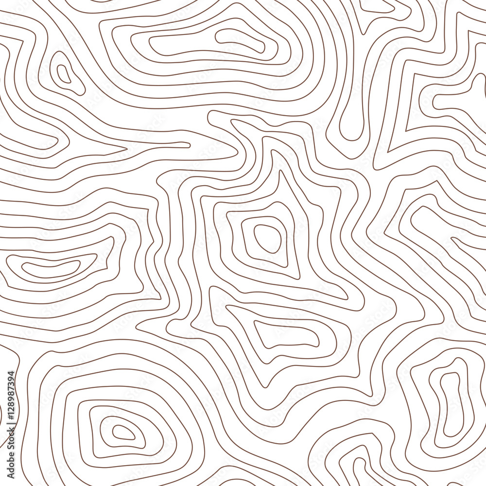 Light topographic topo contour map background, vector illustration