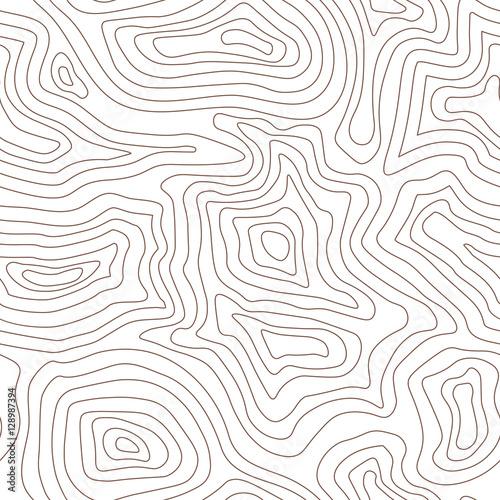 Light topographic topo contour map background, vector illustration